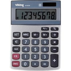 Rekenmachine office depot at-812e grijs metaal, plastic
