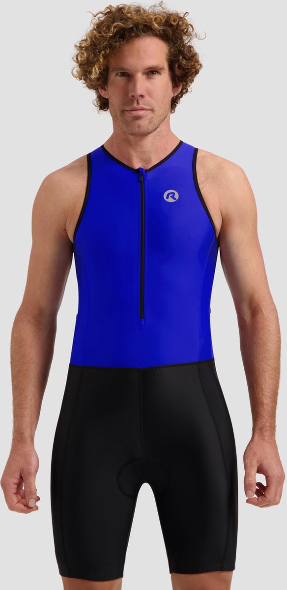 Rogelli florida dames en heren trisuit - mouwloos - zwart blauw