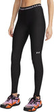 Under armour heatgear legging-blk dames sportlegging - ultimate zwart - wit