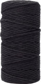 Vaessen creative macrame touw - zwart - 3mmx100m