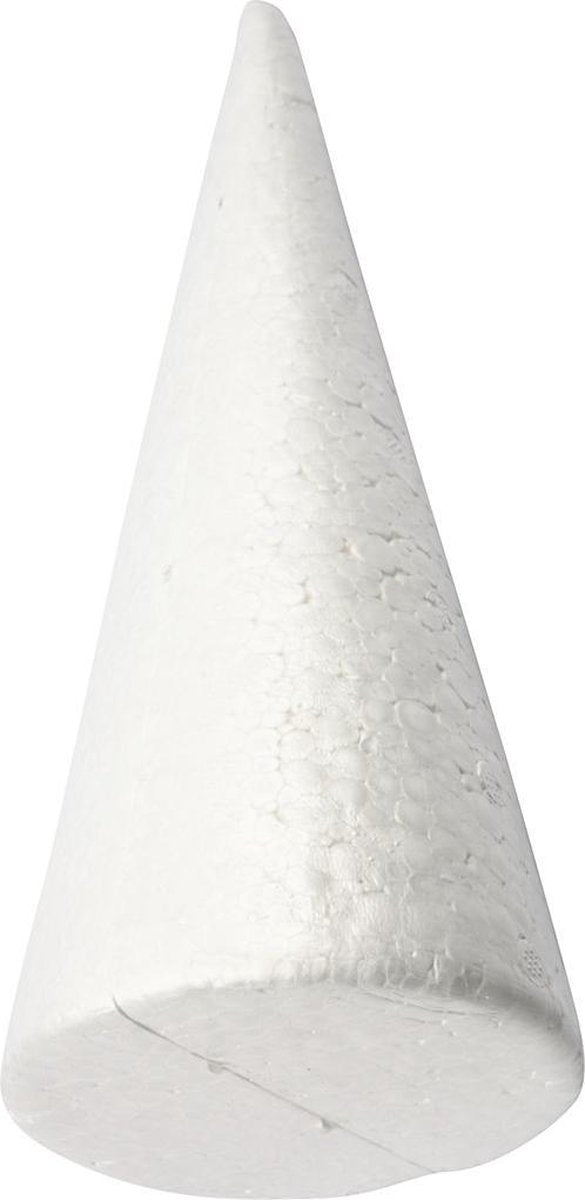Creativ company styropor kegel wit, 35cm