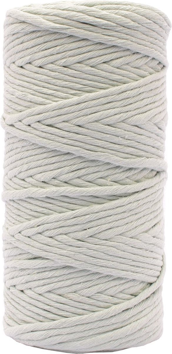 Vaessen creative macrame touw - mintgroen - 3mmx100m