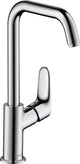 Hansgrohe focus - wastafelmengkraan - ééngreeps bediening - zonder waste - 240mm - draaibare uitloop - chroom