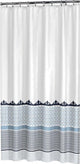 Sealskin marrakech douchegordijn 180x200 cm - polyester - blauw metallic