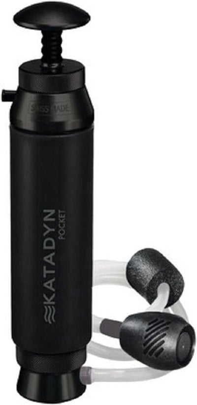 Katadyn pocket waterfilter tactical line - draagbare waterfilter - voor camping, survival outdoor avonturen - waterfiltersysteem - drinkwater filter - diepe filtratie - zwart