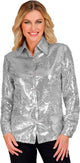 Widmann pailletten blouse silver shine vrouw