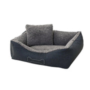 Sun garden luxe hondenmand lucky + kussen 59x67x20cm grijs - afbeelding 2