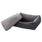 Sun garden luxe hondenmand lucky + kussen 80x70x20cm grijs - afbeelding 3