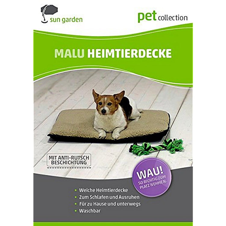 Sun garden malu hondenkleed 100x70x5cm grijs