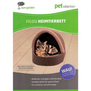 Sun garden filou luxe honden- en kattenbed 42x45x41cm grijs - afbeelding 3