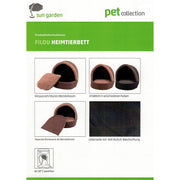 Sun garden filou luxe honden- en kattenbed 42x45x41cm grijs - afbeelding 4
