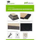 Sun garden buddy orthopedisch hondenkussen 72x50x8cm beige donkerbuin - afbeelding 5
