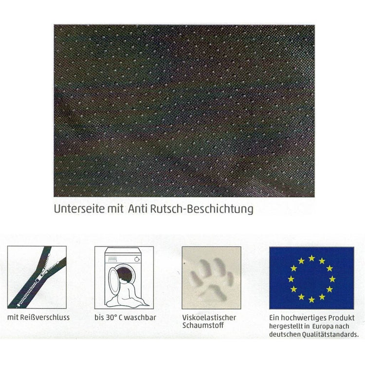 Sun garden lou orthopedisch hondenkussen 100x70x5cm grijs