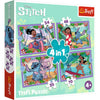 Trefl trefl stitch 4in1 puzzel 35-70 stukjes