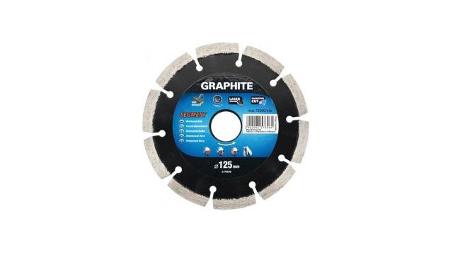 Graphite diamantschijf 115x22x8,0x2,2mm segment gelaserd mpa en13236