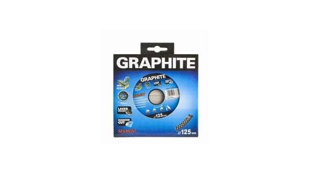 Graphite diamantschijf 125x22x8,0x2,4mm, segment type x, gelaserd, harde materialen mpa en13236