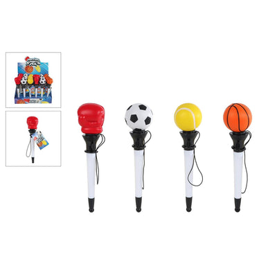 Pen sportbal 18cm 4 assorti