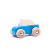 Bajo houten pullback auto blauw. 8,7x5,7