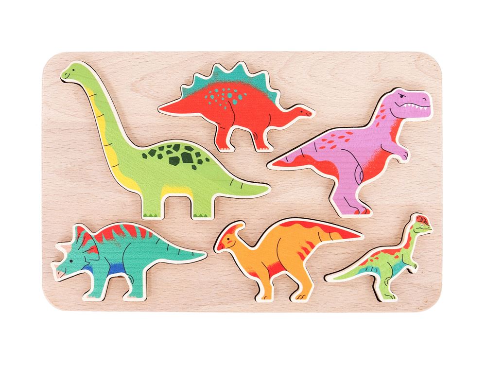 Bajo houten sorteer dinosaurussen.