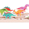 Bajo houten sorteer dinosaurussen.