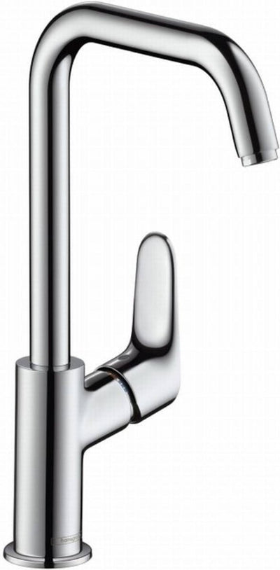 Hansgrohe focus - wastafelmengkraan - ééngreeps bediening - met trekwaste - 240mm - draaibare uitloop - chroom