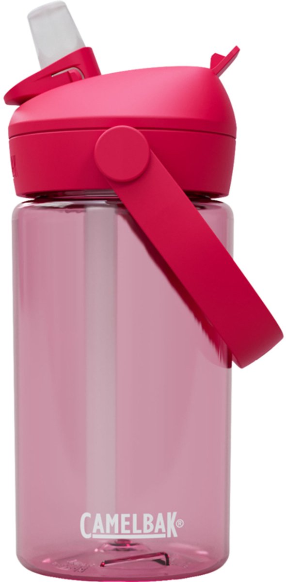 Camelbak thrive flip straw drinkfles kids - 400 ml - met rietje - waterfles - roze (grapefruit)