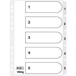 Tabbladen mylar office depot karton a4 170g wit 1-5 11 gaten