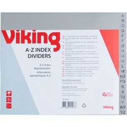 Tabbladen office depot pp a5 120micron grijs 20set 2 gaten a-z