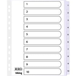 Tabbladen mylar office depot karton a4 170g transparant 1-10 11 gaten