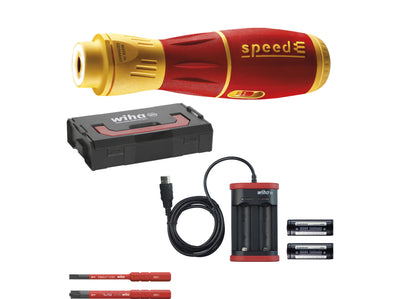Wiha 44318 | e-schroevendraaier speede® ii electric | 7-dlg | met slimbits | accu's en usb-oplader in l-boxx mini - 44318