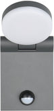 Trio adour - wandlamp - antraciet - incl. 1x smd 7,5w - aanspasbaare lichtkleur - bewegingssensor - buitenverlichting - ip44