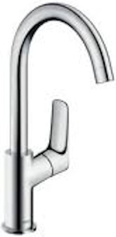 Hansgrohe logis - wastafelmengkraan - ééngreeps bediening - zonder waste - 210mm - draaibare uitloop - chroom