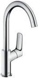 Hansgrohe logis - wastafelmengkraan - ééngreeps bediening - zonder waste - 210mm - draaibare uitloop - chroom