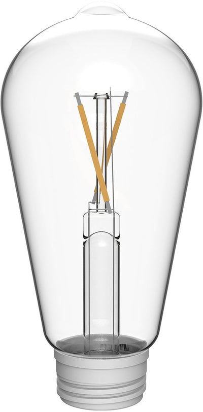 Philips led philips vervangbare filament lamp voor solar buitenlampen - klassiek ontwerp - warmwit licht 2700k - zonne-energie