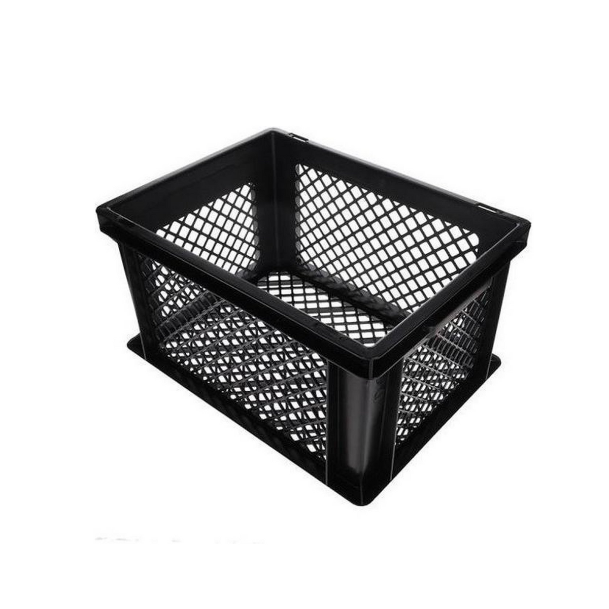 Krat pvc zwart 26l 40x30x22cm