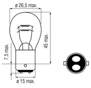 Bosma lamp 6v-21 5w bay15d - afbeelding 2