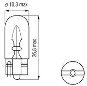 Bosma Lamp 12V-3W WEDGE T10 - afbeelding 2