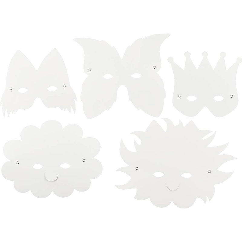 Https: www.cchobby.nl fantasiemaskers-inclusief-elastiek-h-15-20-cm-230-gr-wit-5-stuk-1-doos