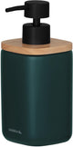 Sealskin mind - zeepdispenser 200 ml - zeeppompje vrijstaand - fsc - houtlook donkergroen