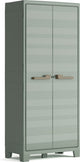 Keter planet outdoor opbergkast hoog - 3 planken - 80x44x182cm - grijs zwart