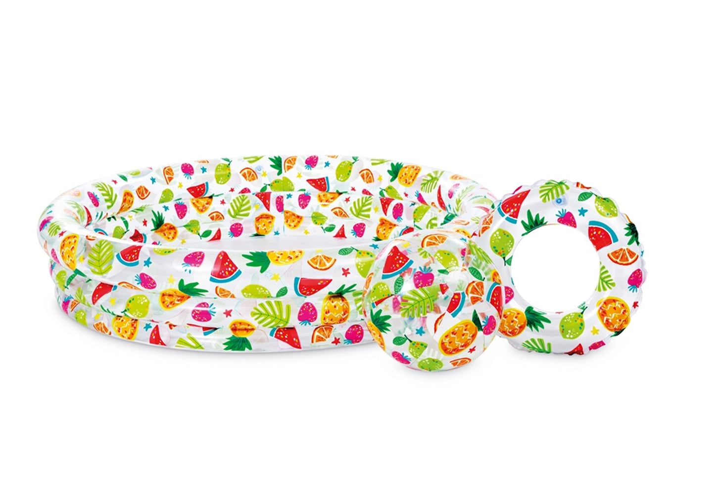 Intex fruitprint zwembad 132x28 set