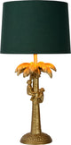 Lucide extravaganza coconut - tafellamp - ø 30,5 cm - 1xe27 - mat goud messing