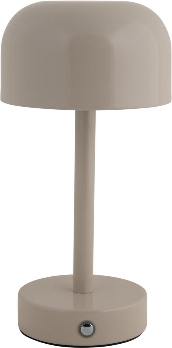 Leitmotiv tafellamp james led - grijs - 12.5x12.5x24.5cm - scandinavisch
