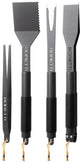 Boretti bbq gereedsschapset - 4-dlg - pincet - spatel - vork - tang - barbecue - tangenset