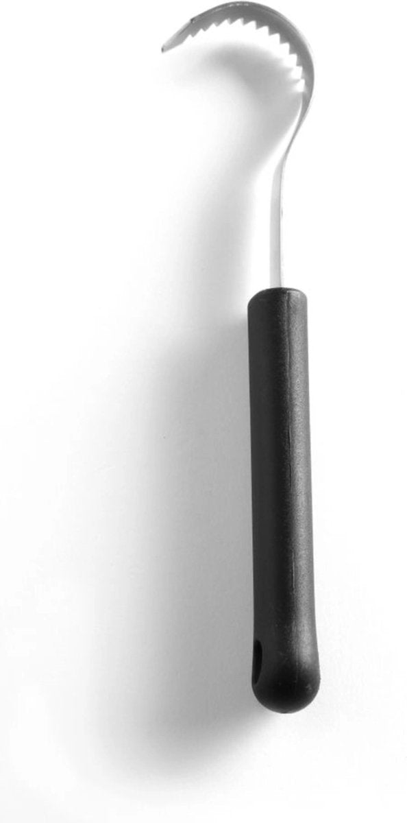 Hendi boterkruller – gekarteld – zwart – 190 mm – roestvrij staal