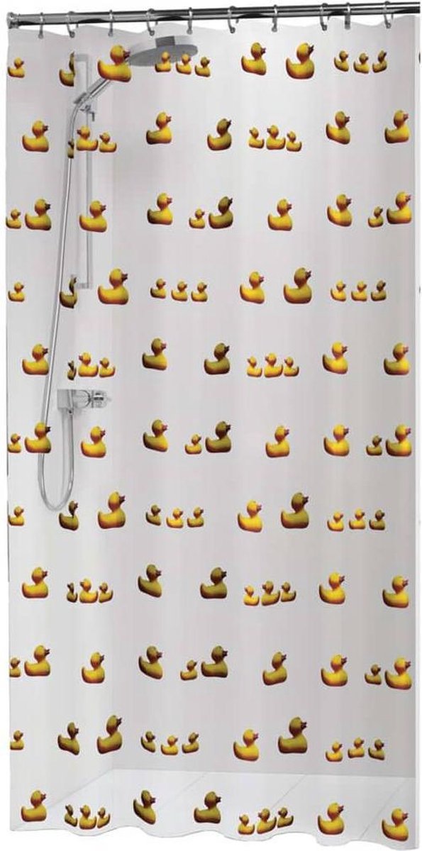 Sealskin duckling douchegordijn 180x200 cm - peva - geel