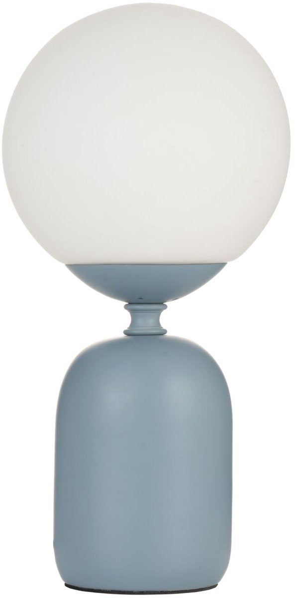 Pauleen led tafellamp glowing charm - e14 - max. 20w - woonkamer, slaapkamer eetkamer - blauw wit