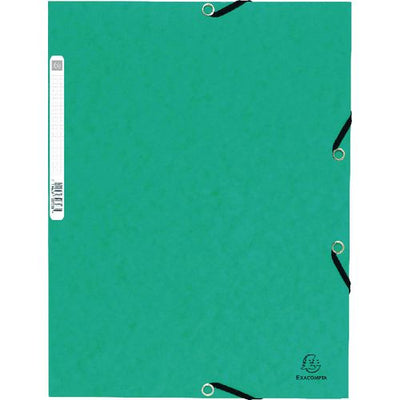 Mappen esselte flappen elastiek 55303e a4 240x320mm groen