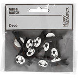 Https: www.cchobby.nl knijper-met-voetbal-afm-14x25-mm-dikte-12-mm-zwart-10-stuk-1-doos - afbeelding 2