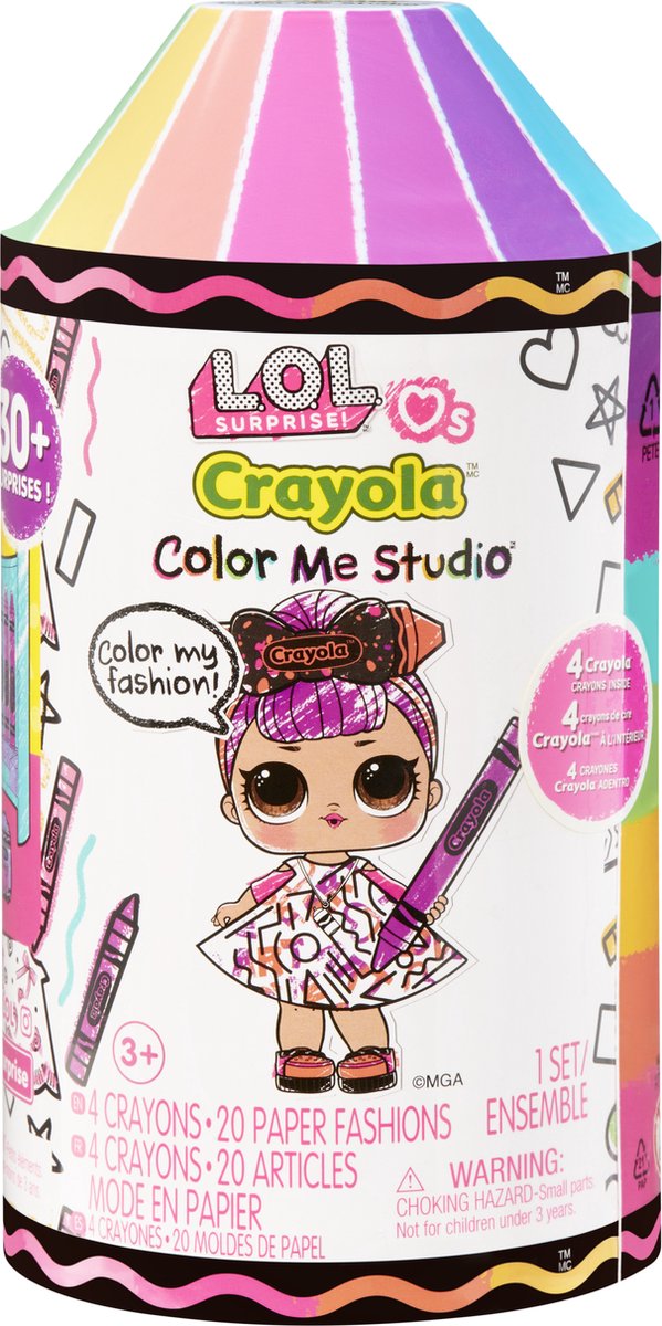 L.o.l. surprise! loves crayola color me studio - verrassingsitem - minipop